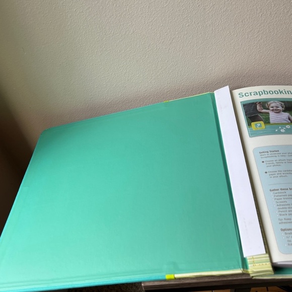 New Old Stock Creating Keepsakes 12x12 Teal Green Stripe Scrapbook Album 15 Pg - Picture 7 of 14